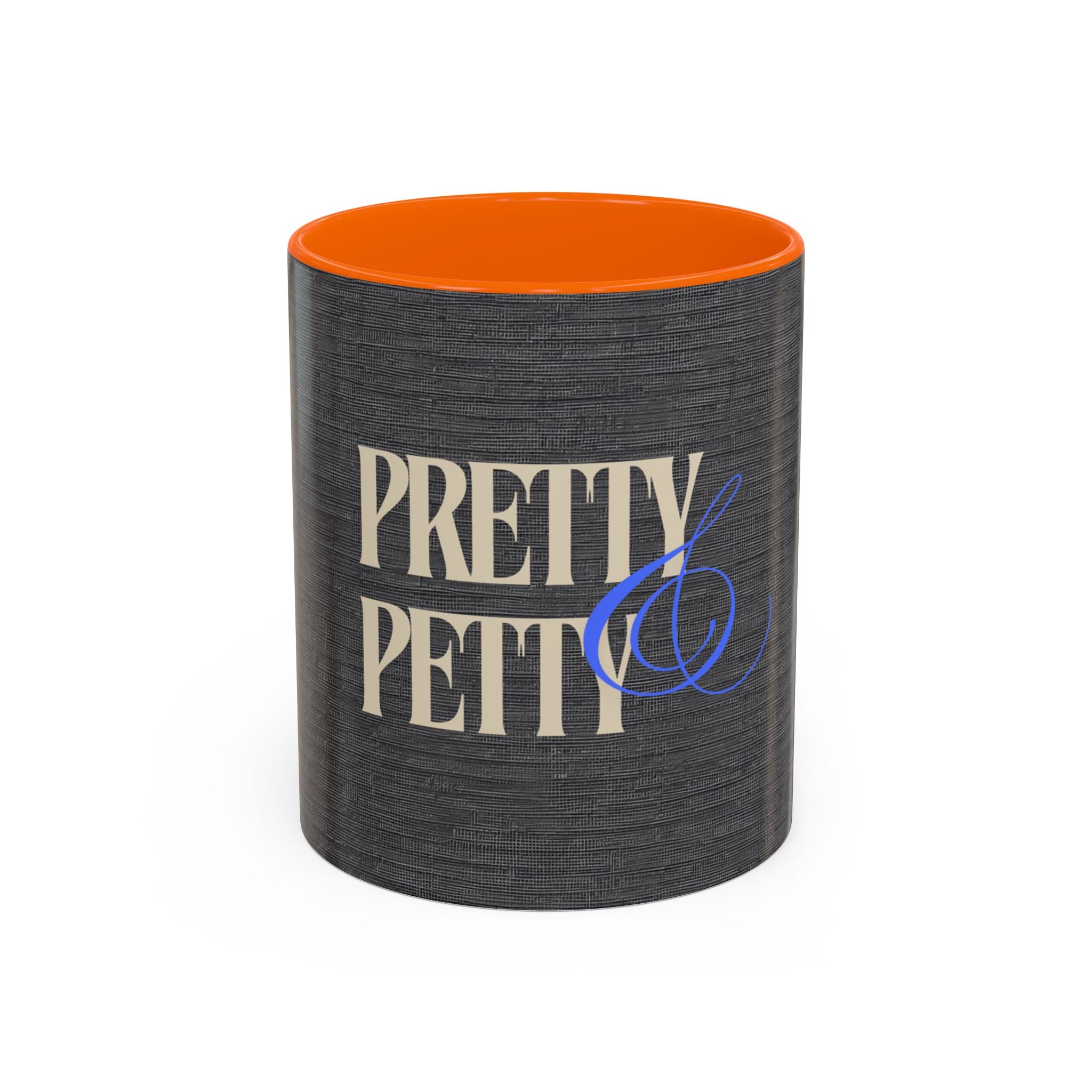 Pretty & Petty Accent Coffee Mug – Funny Sassy Black 11/15oz