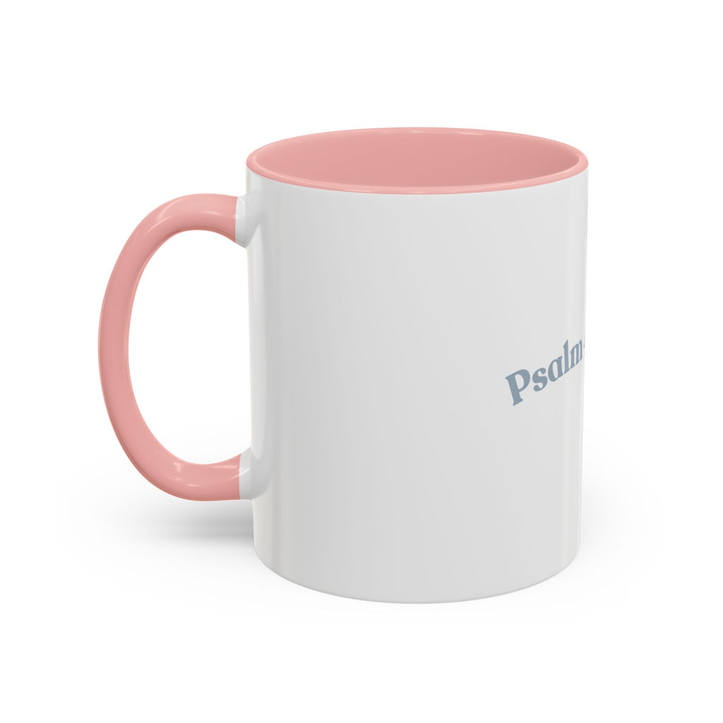 Psalm 46:5 Faith Coffee Mug — Minimal Cross Accent (11/15oz)