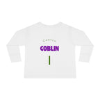 Goblin Princess Toddler Long Sleeve Tee — Cute Fantasy Fairy Garden Shirt