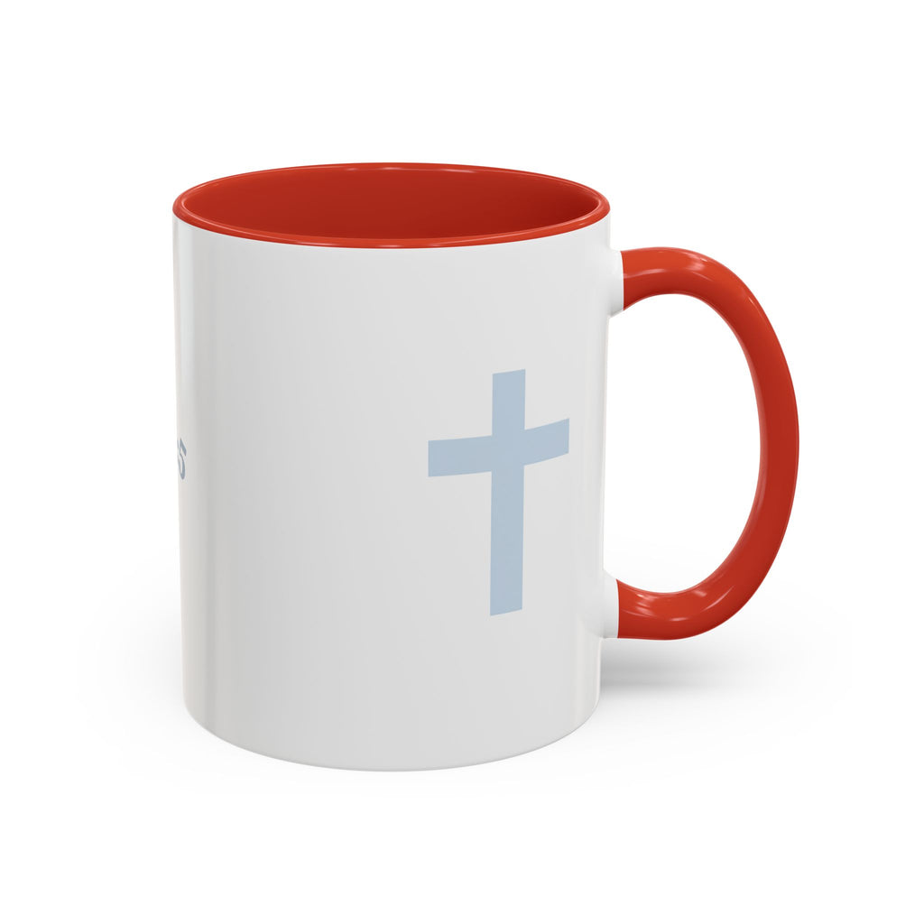 Psalm 46:5 Faith Coffee Mug — Minimal Cross Accent (11/15oz)