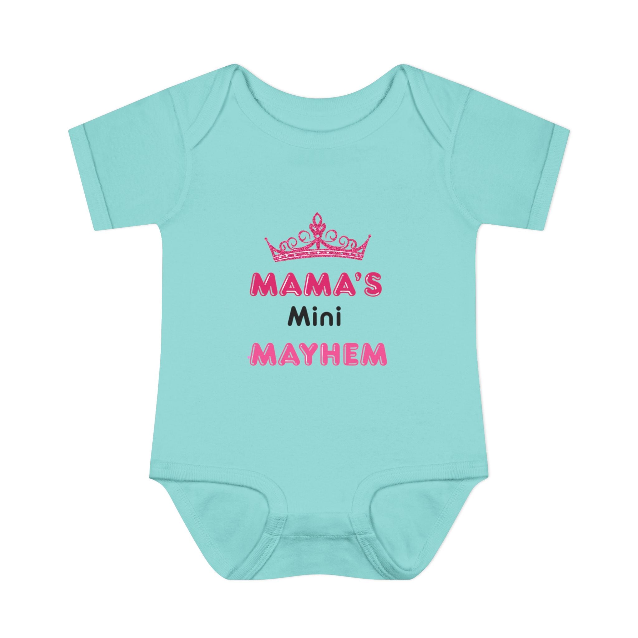 Infant Bodysuit — “Mama’s Mini Mayhem” Cute Princess Baby Onesie