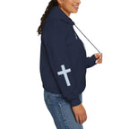 Jesus Loving Baddie Hoodie — Psalm 46:5 Christian Heart Cross Pullover