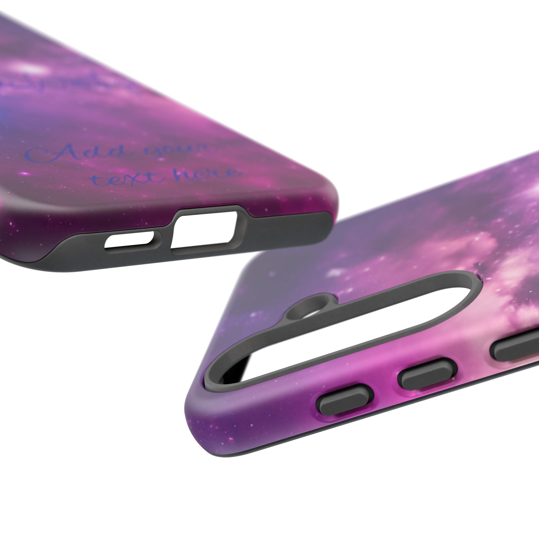 Galaxy "You Are Worthy" Phone Case — Motivational Nebula Design, Customizable Text