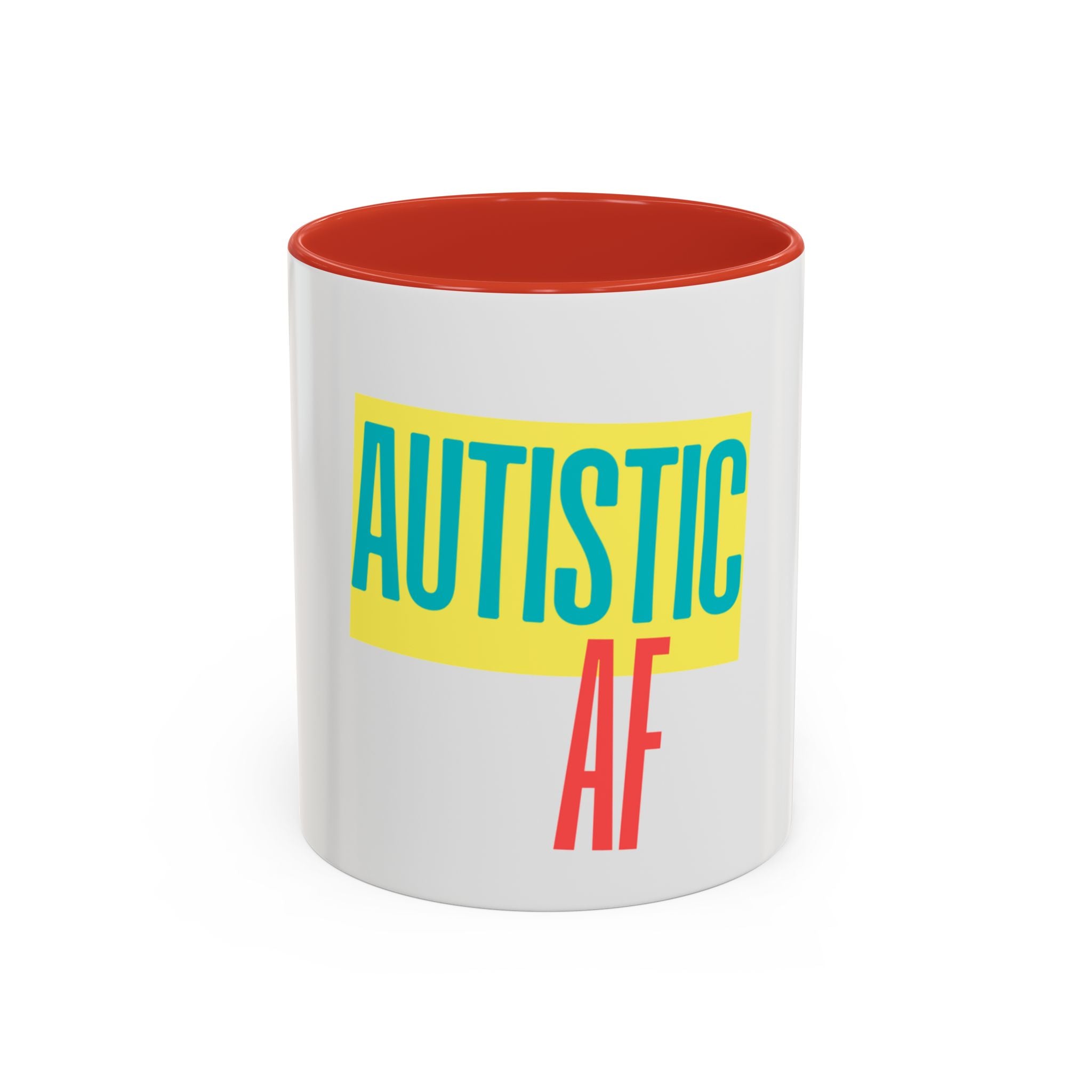 Autistic AF Accent Coffee Mug – Bold Pride Statement Mug (11/15oz)