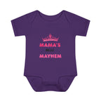 Infant Bodysuit — “Mama’s Mini Mayhem” Cute Princess Baby Onesie