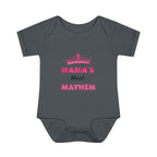 Infant Bodysuit — “Mama’s Mini Mayhem” Cute Princess Baby Onesie