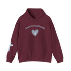 Jesus Loving Baddie Hoodie — Psalm 46:5 Christian Heart Cross Pullover