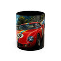 Classic Racing Cars Accent Coffee Mug – Vintage Sports Car Track Design (11/15oz)