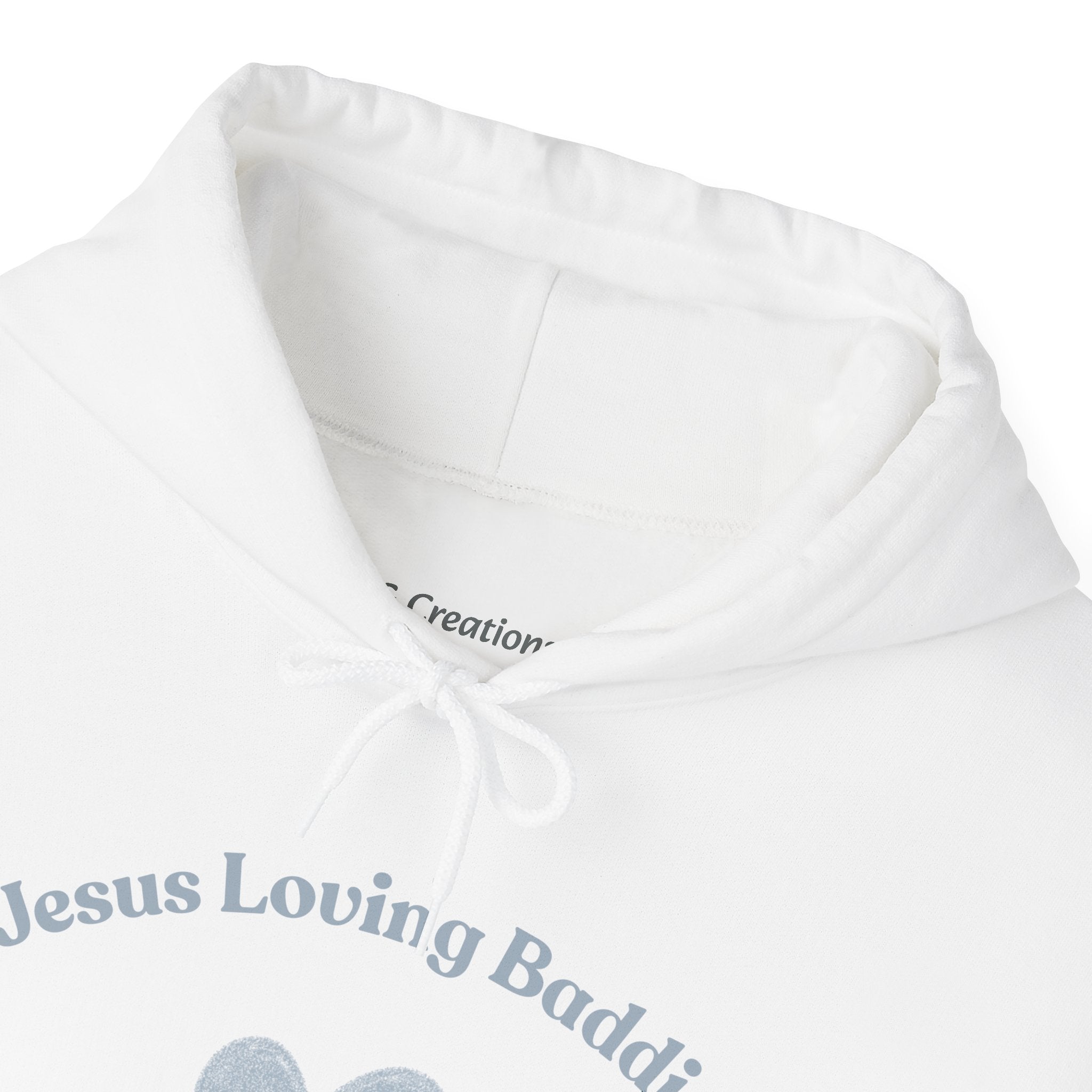 Jesus Loving Baddie Hoodie — Psalm 46:5 Christian Heart Cross Pullover