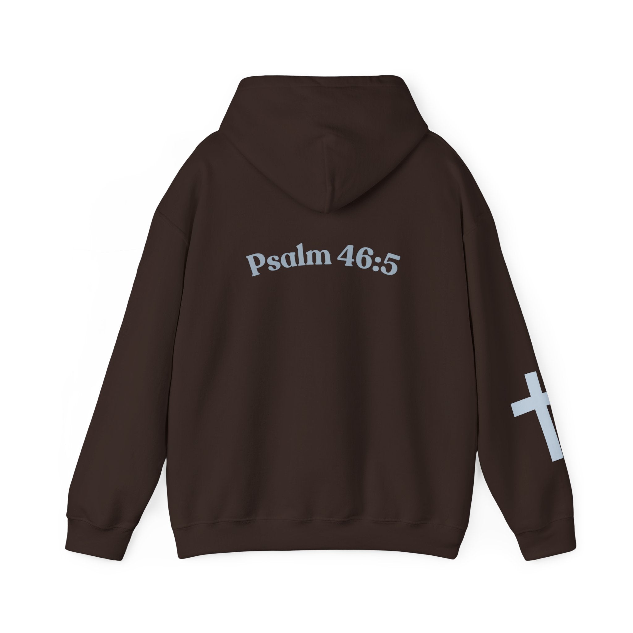 Jesus Loving Baddie Hoodie — Psalm 46:5 Christian Heart Cross Pullover