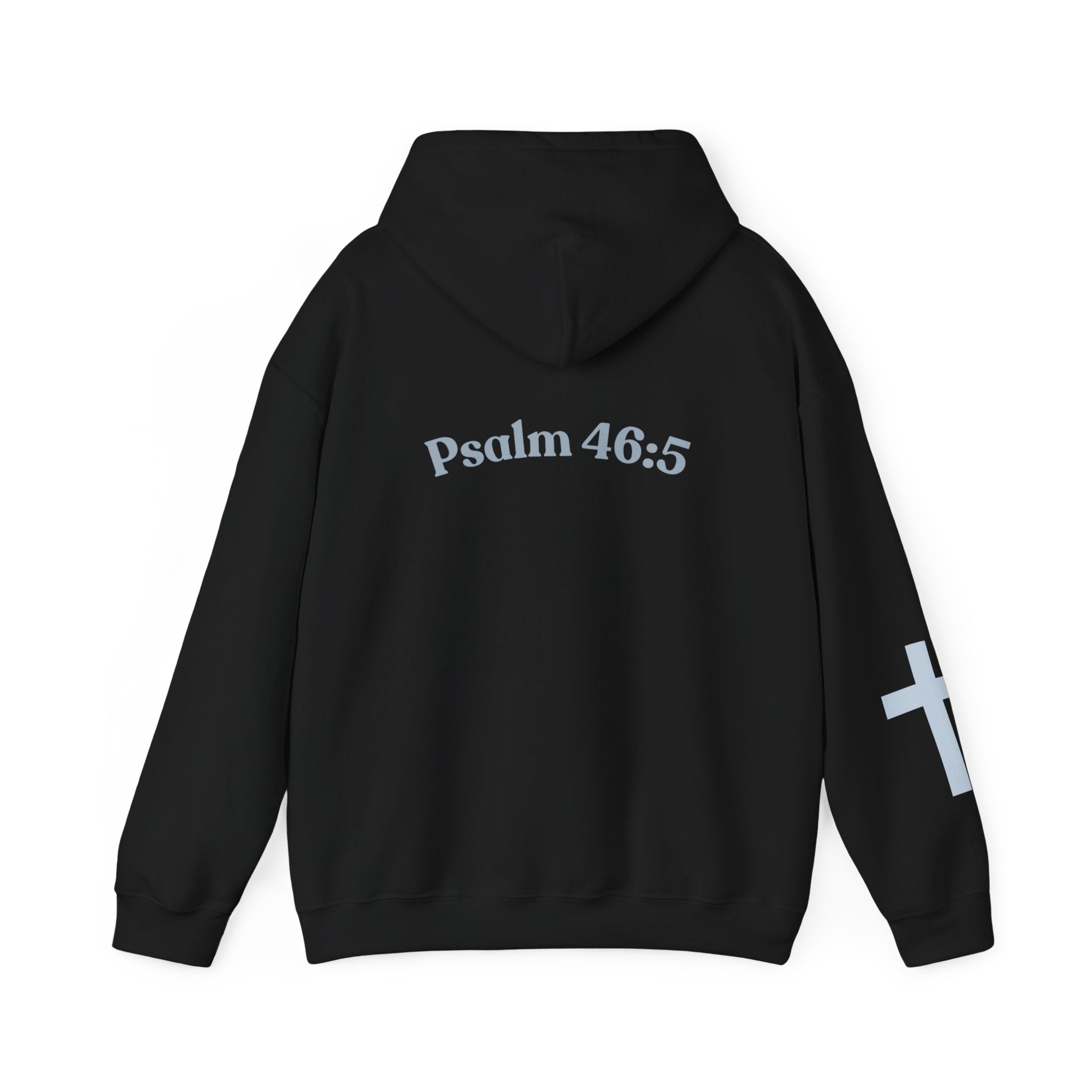 Jesus Loving Baddie Hoodie — Psalm 46:5 Christian Heart Cross Pullover
