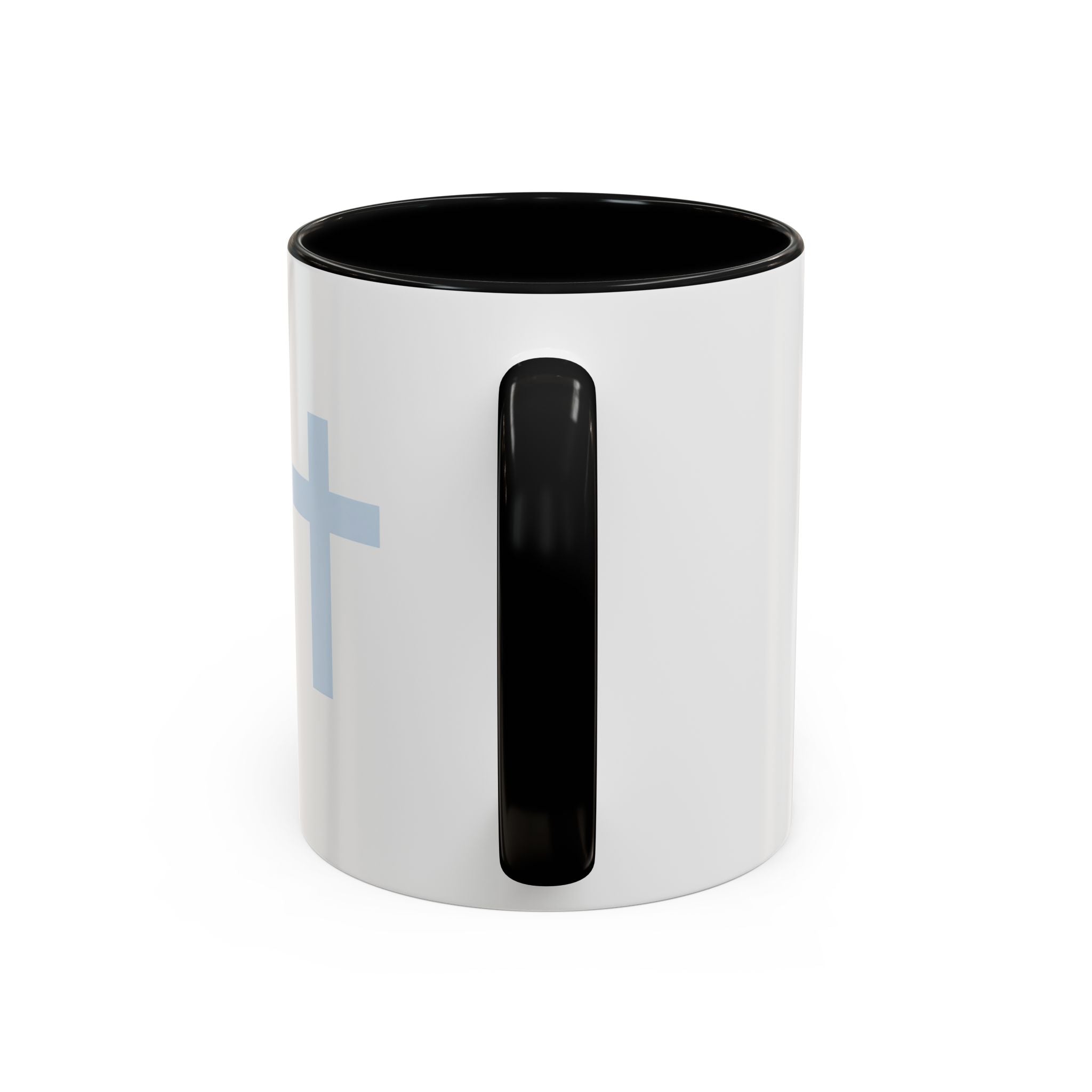 Psalm 46:5 Faith Coffee Mug — Minimal Cross Accent (11/15oz)