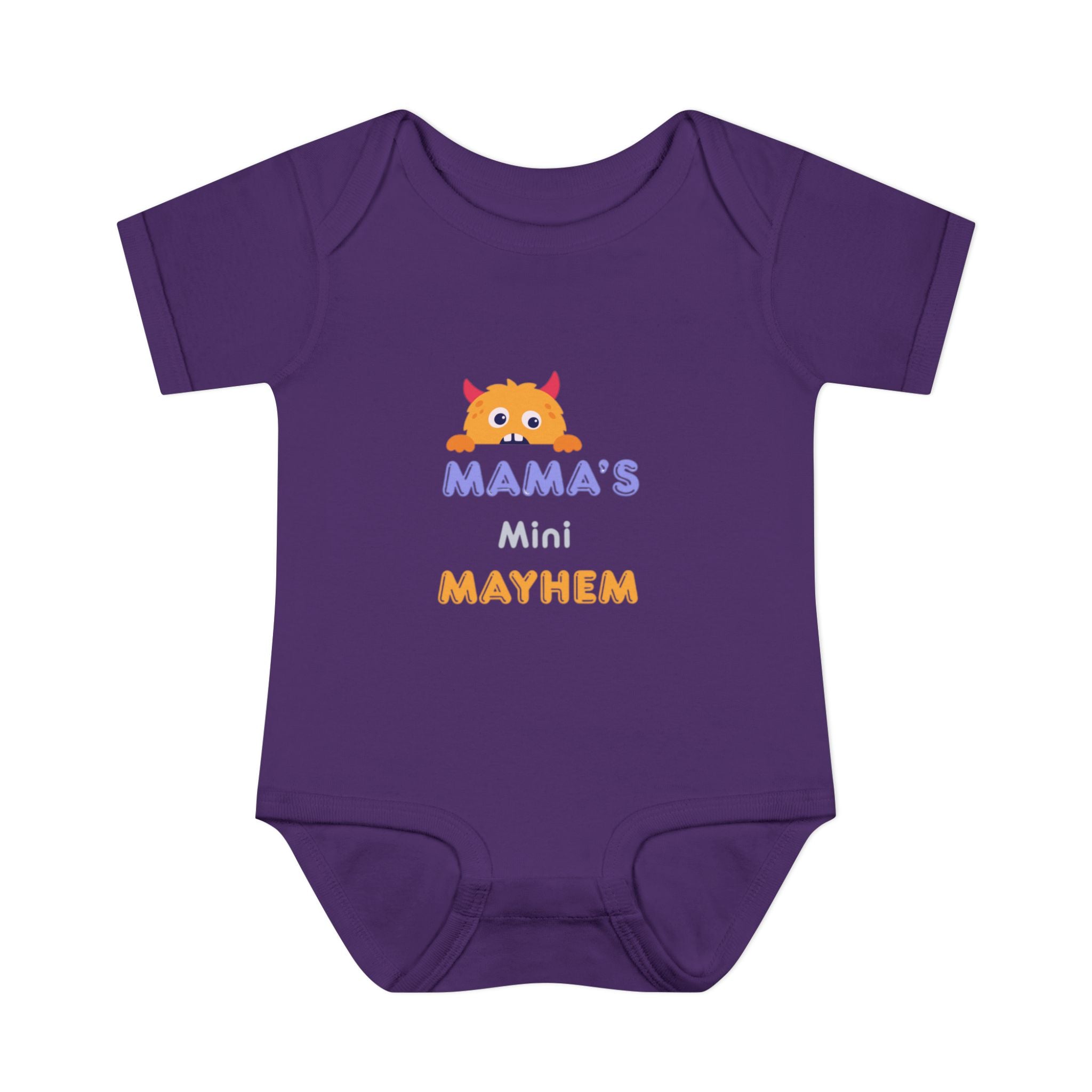 Baby Bodysuit - "Mama’s Mini Mayhem" Cute Monster Infant Onesie