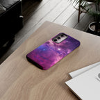 Galaxy "You Are Worthy" Phone Case — Motivational Nebula Design, Customizable Text