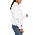 Jesus Loving Baddie Hoodie — Psalm 46:5 Christian Heart Cross Pullover