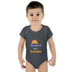 Baby Bodysuit - "Mama’s Mini Mayhem" Cute Monster Infant Onesie
