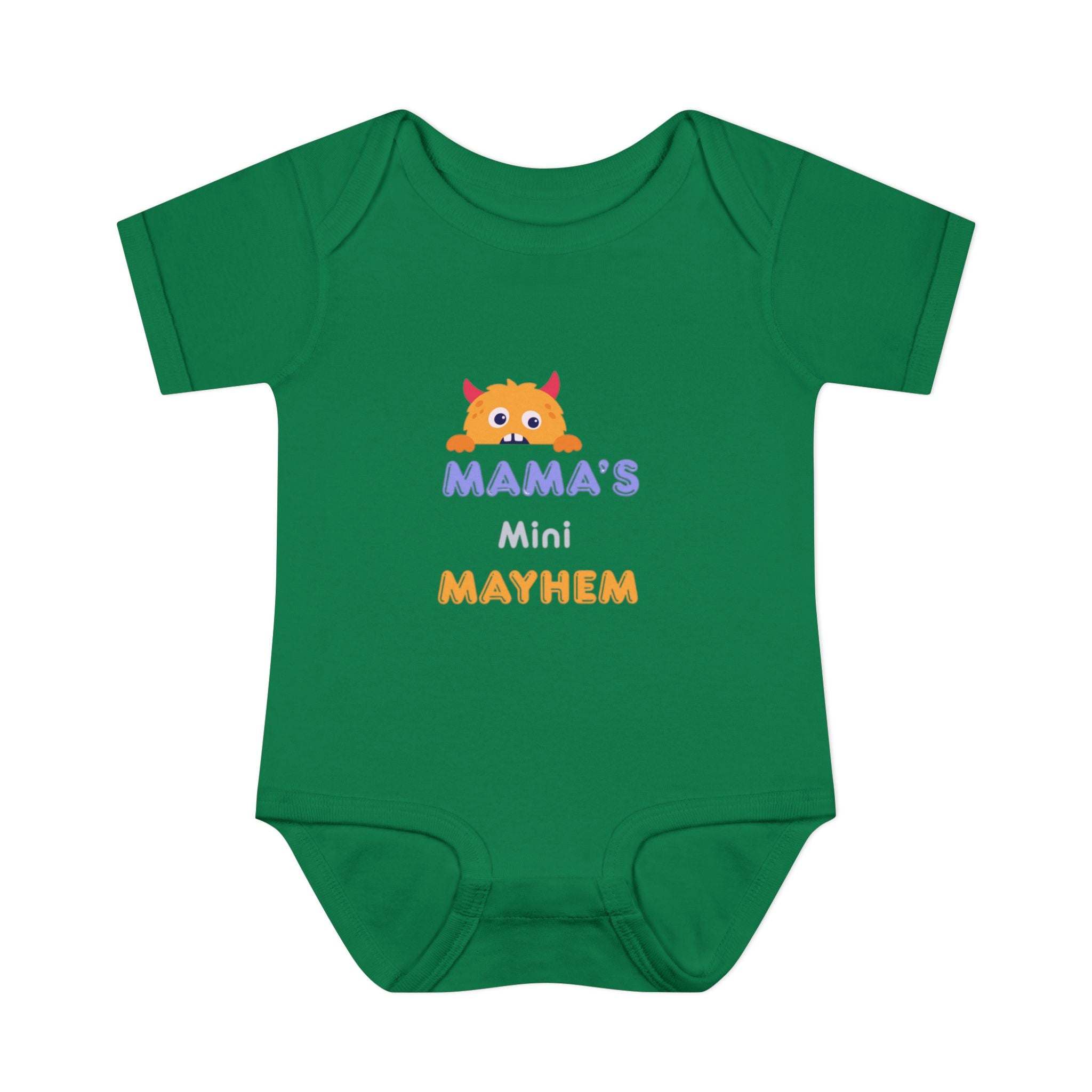 Baby Bodysuit - "Mama’s Mini Mayhem" Cute Monster Infant Onesie