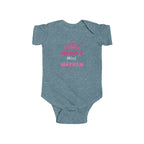 Infant Bodysuit — “Mama’s Mini Mayhem” Pink Tiara Baby Onesie