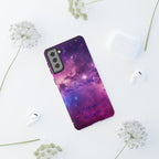 Galaxy "You Are Worthy" Phone Case — Motivational Nebula Design, Customizable Text