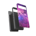 Galaxy "You Are Worthy" Phone Case — Motivational Nebula Design, Customizable Text