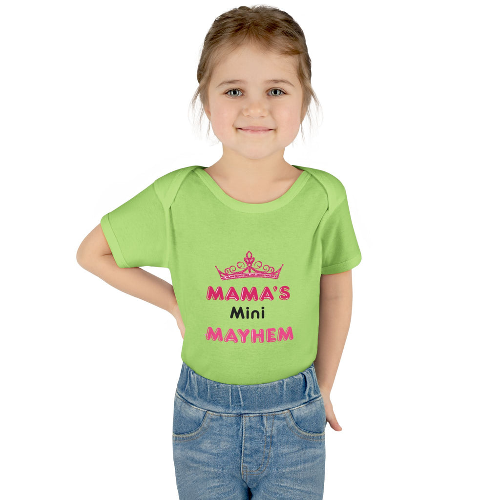 Infant Bodysuit — “Mama’s Mini Mayhem” Cute Princess Baby Onesie