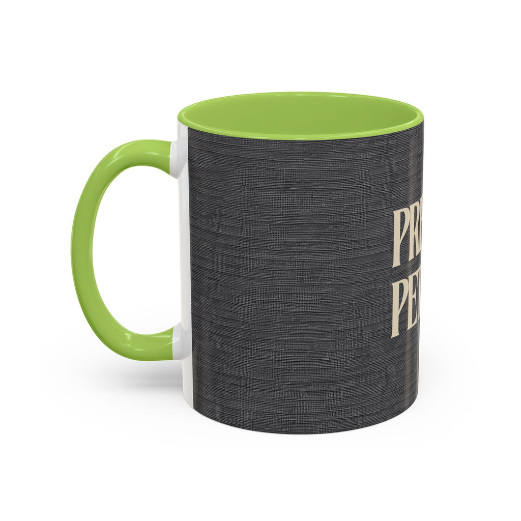 Pretty & Petty Accent Coffee Mug – Funny Sassy Black 11/15oz
