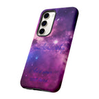 Galaxy "You Are Worthy" Phone Case — Motivational Nebula Design, Customizable Text