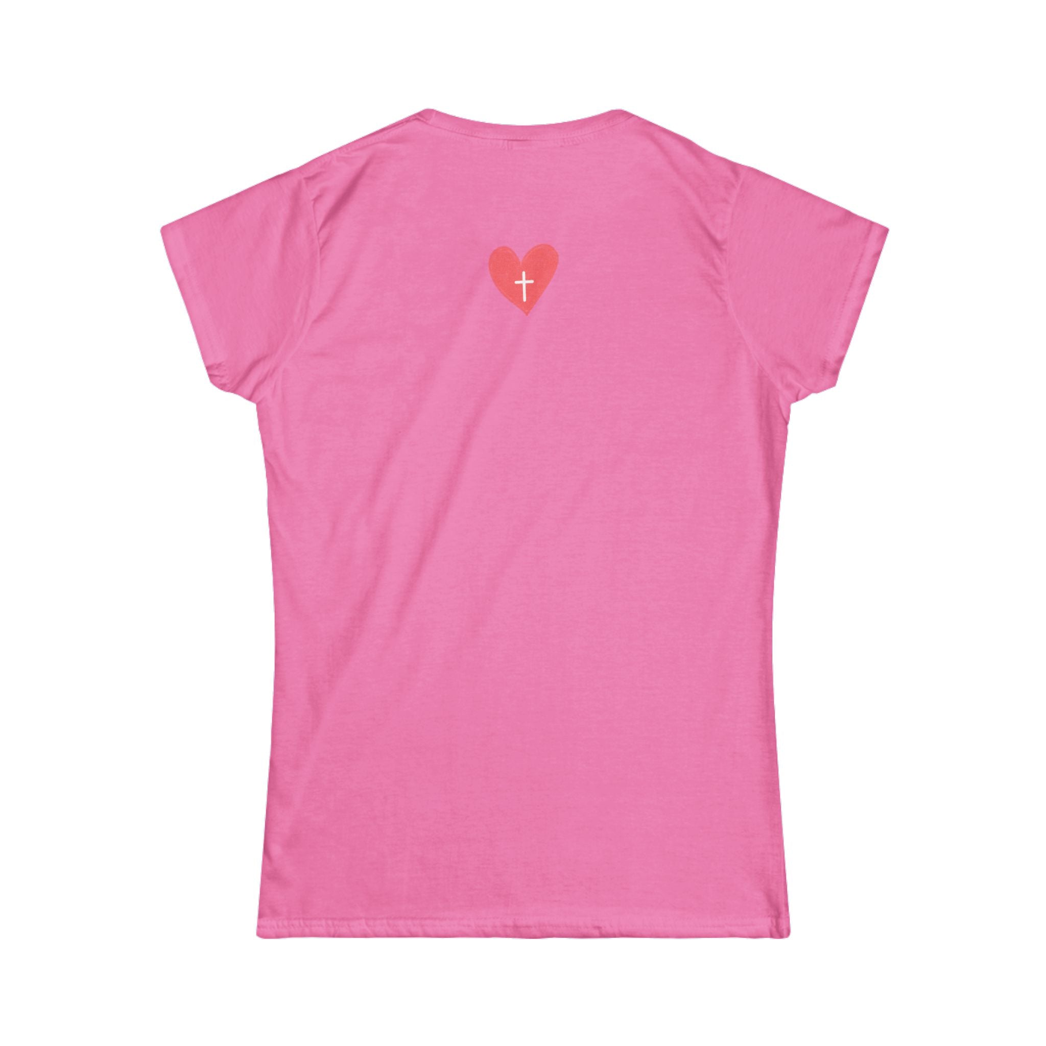 Jesus Loving Baddie Tee — Christian Graphic Women's T‑Shirt with Heart Cross Back