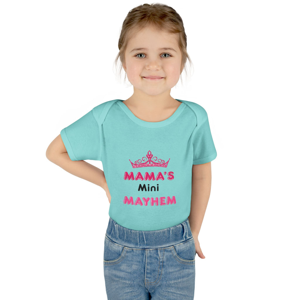 Infant Bodysuit — “Mama’s Mini Mayhem” Cute Princess Baby Onesie