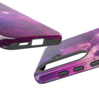 Galaxy "You Are Worthy" Phone Case — Motivational Nebula Design, Customizable Text