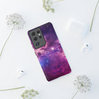Galaxy "You Are Worthy" Phone Case — Motivational Nebula Design, Customizable Text