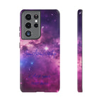 Galaxy "You Are Worthy" Phone Case — Motivational Nebula Design, Customizable Text