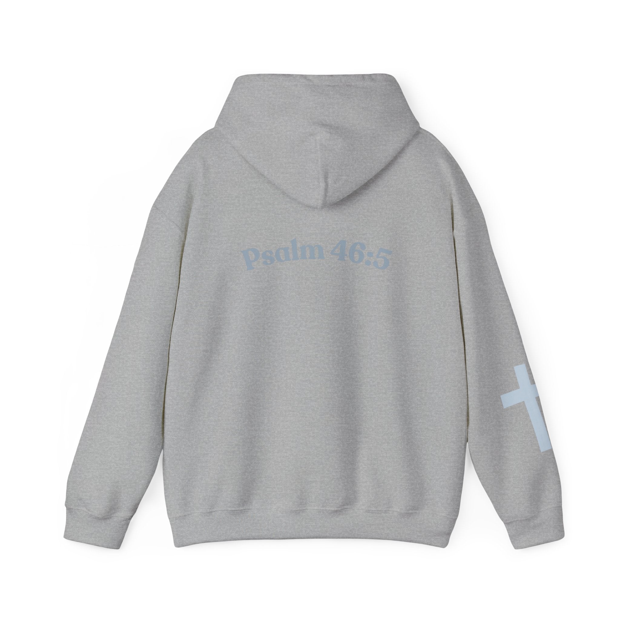 Jesus Loving Baddie Hoodie — Psalm 46:5 Christian Heart Cross Pullover