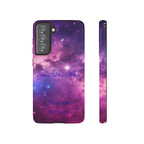 Galaxy "You Are Worthy" Phone Case — Motivational Nebula Design, Customizable Text
