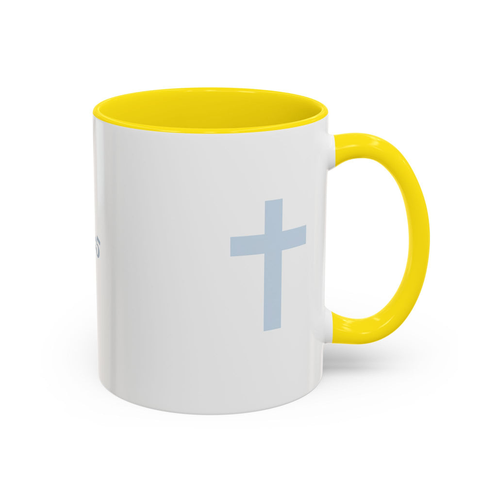 Psalm 46:5 Faith Coffee Mug — Minimal Cross Accent (11/15oz)