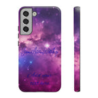 Galaxy "You Are Worthy" Phone Case — Motivational Nebula Design, Customizable Text