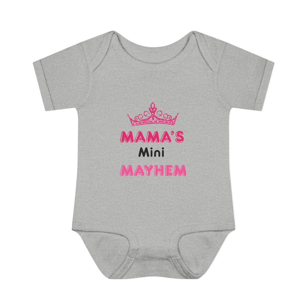 Infant Bodysuit — “Mama’s Mini Mayhem” Cute Princess Baby Onesie