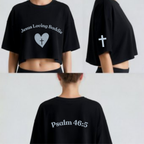 Jesus Loving Baddie Cropped Tee