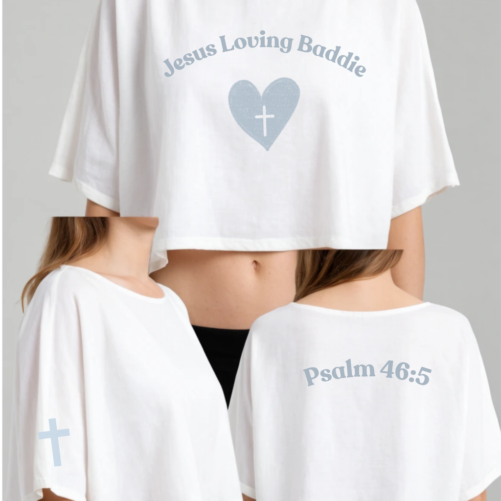Jesus Loving Baddie Cropped Tee