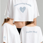 Jesus Loving Baddie Cropped Tee