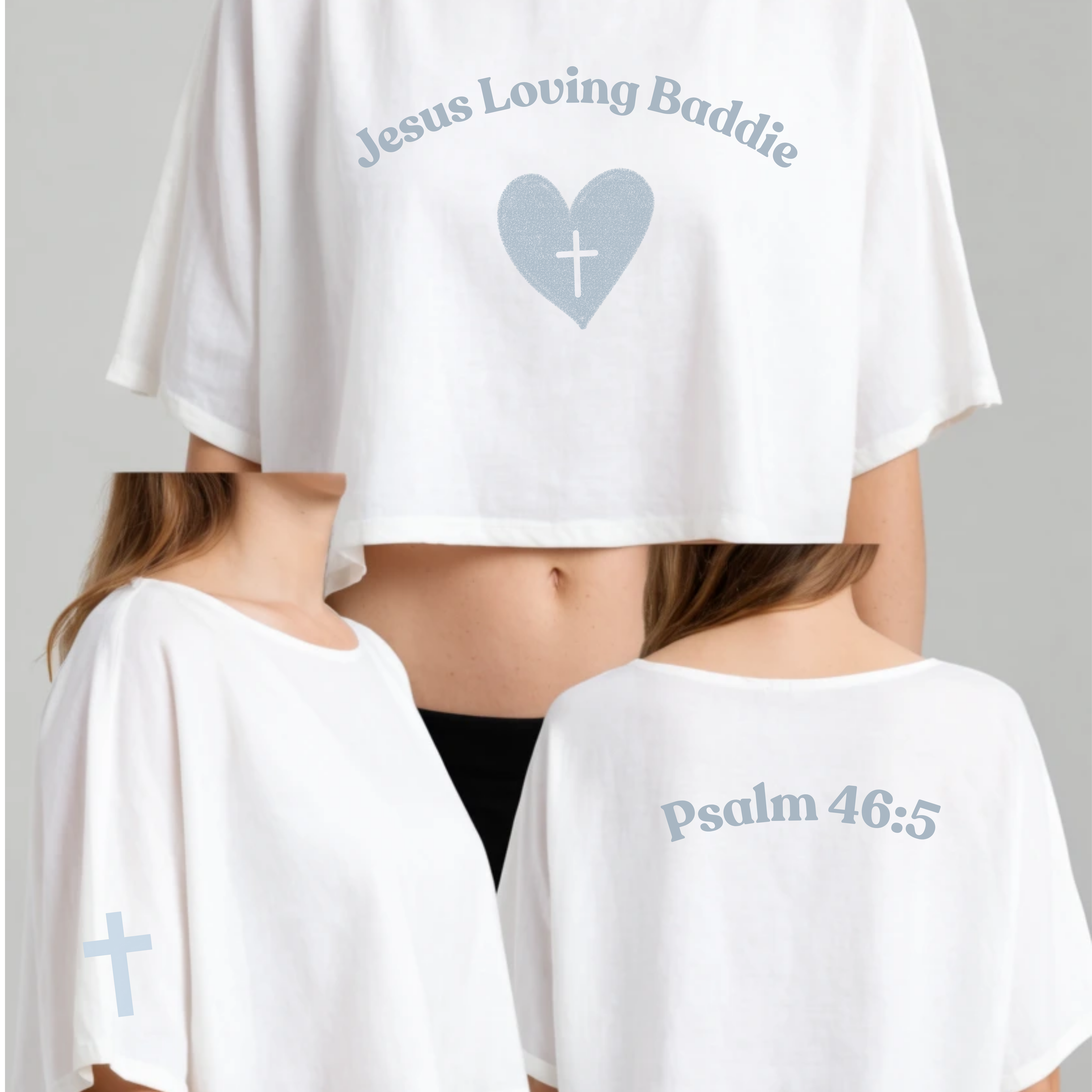 Jesus Loving Baddie Cropped Tee