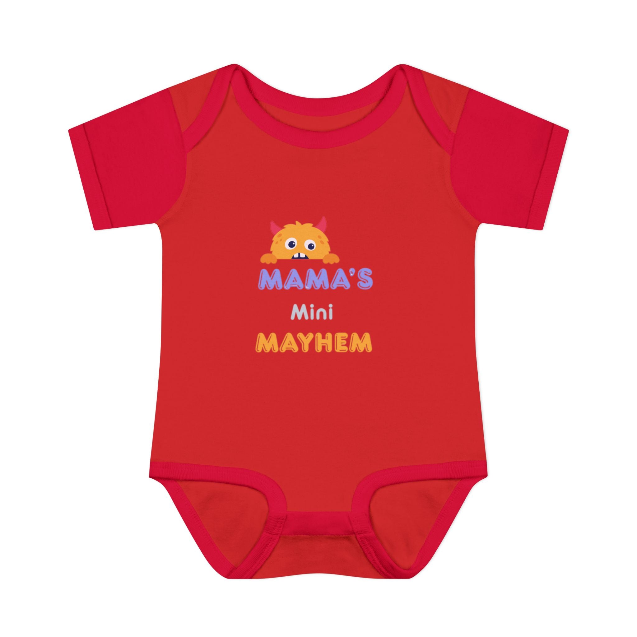 Baby Bodysuit - "Mama’s Mini Mayhem" Cute Monster Infant Onesie