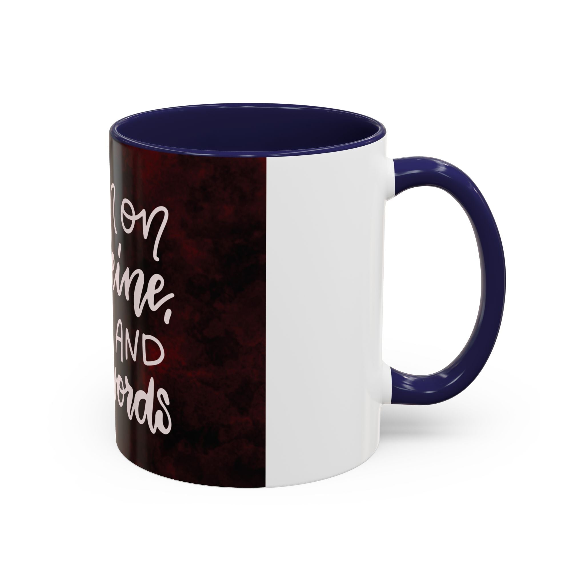 Coffee Mug – “I Run on Caffeine, Chaos and Cuss Words” Funny Accent Mug