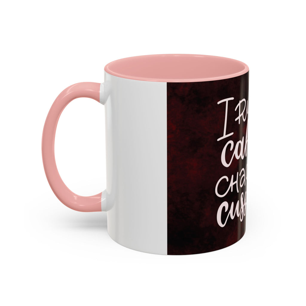 Coffee Mug – “I Run on Caffeine, Chaos and Cuss Words” Funny Accent Mug