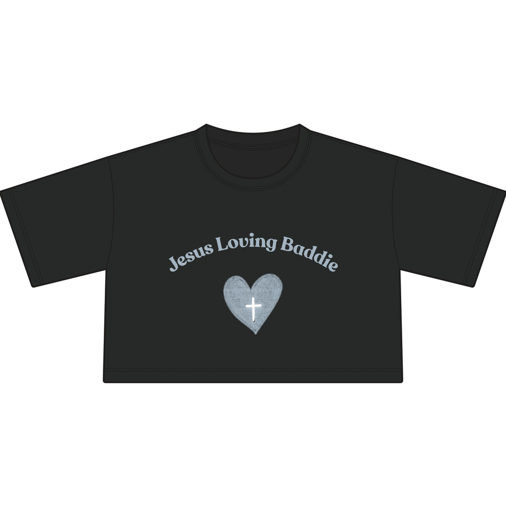 Jesus Loving Baddie Cropped Tee