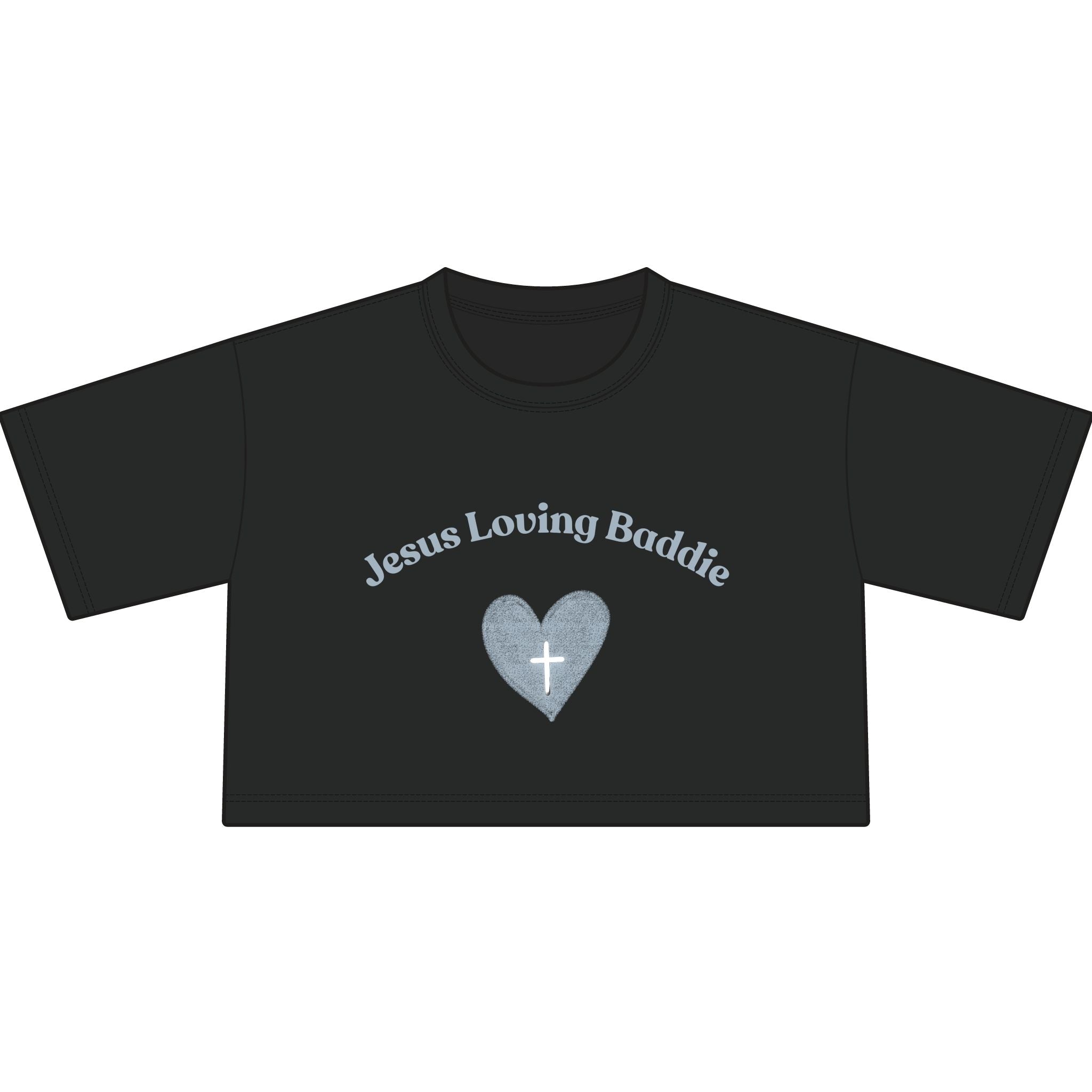 Jesus Loving Baddie Cropped Tee