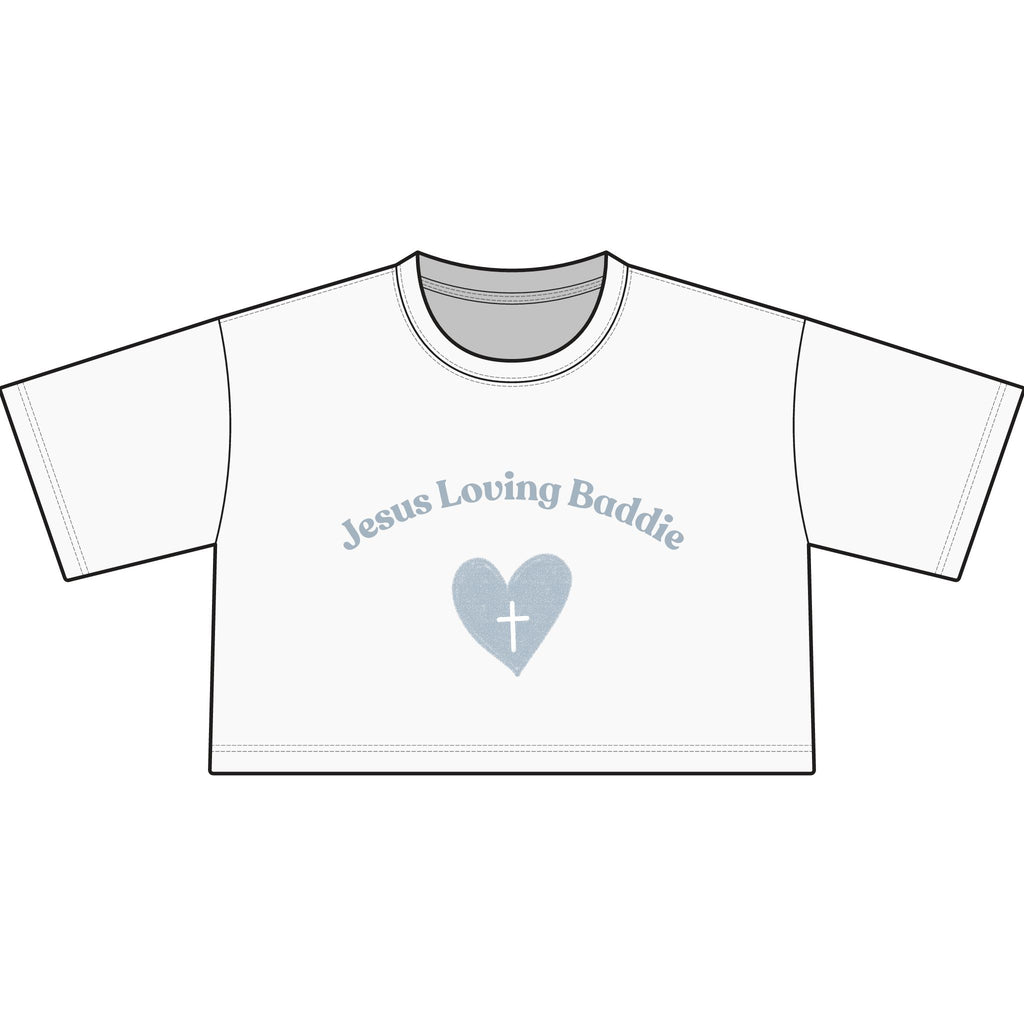 Jesus Loving Baddie Cropped Tee