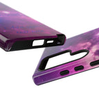 Galaxy "You Are Worthy" Phone Case — Motivational Nebula Design, Customizable Text