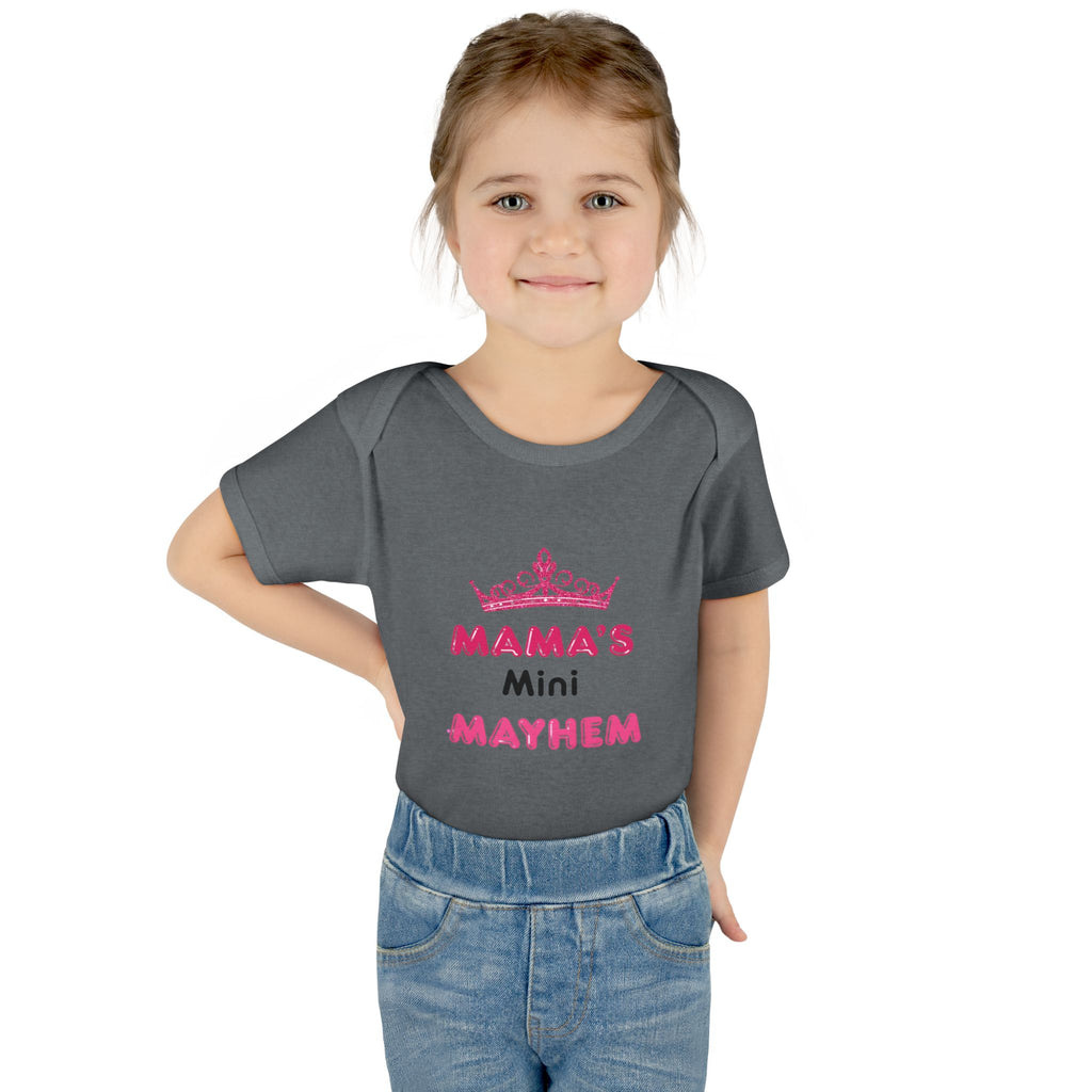 Infant Bodysuit — “Mama’s Mini Mayhem” Cute Princess Baby Onesie