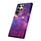 Galaxy "You Are Worthy" Phone Case — Motivational Nebula Design, Customizable Text